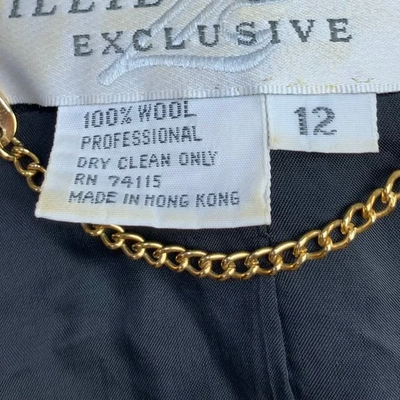 Vintage Lillie Rubin Exclusive Black Heavily Beaded Wool Bead Embellished Jacket - Picture 12 of 14